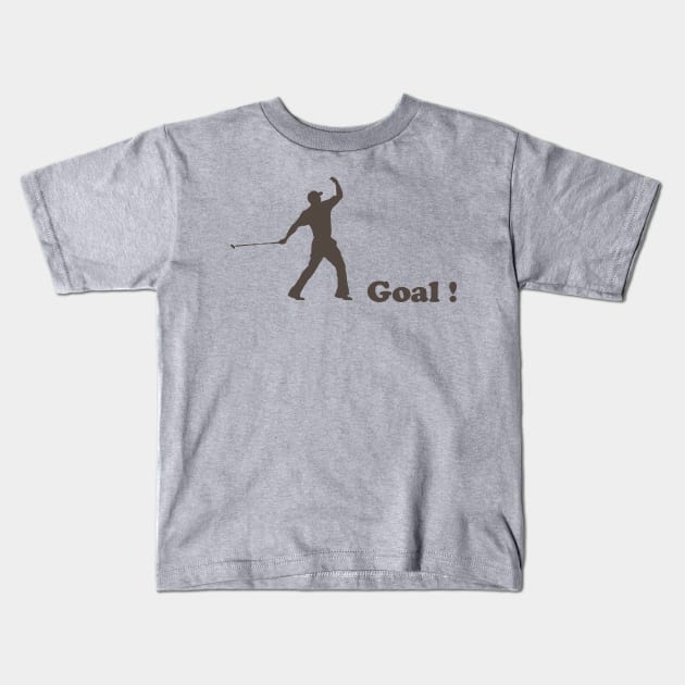 Golf Goal Kids T-Shirt by NineBlack